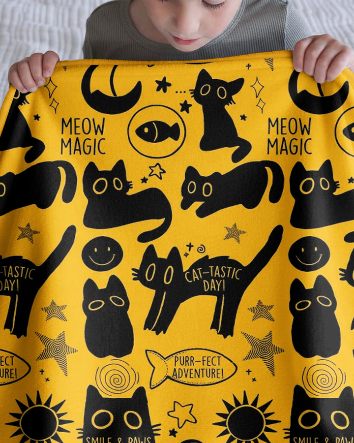 Meow Magic Bamboo Blanket