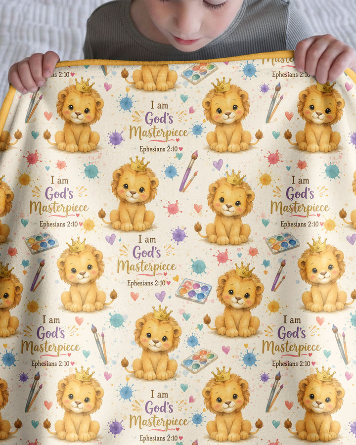 I Am God's Masterpiece Bamboo Blanket