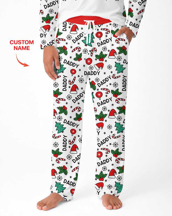 Funny Christmas Family Matching Bamboo Men's Pajama Set