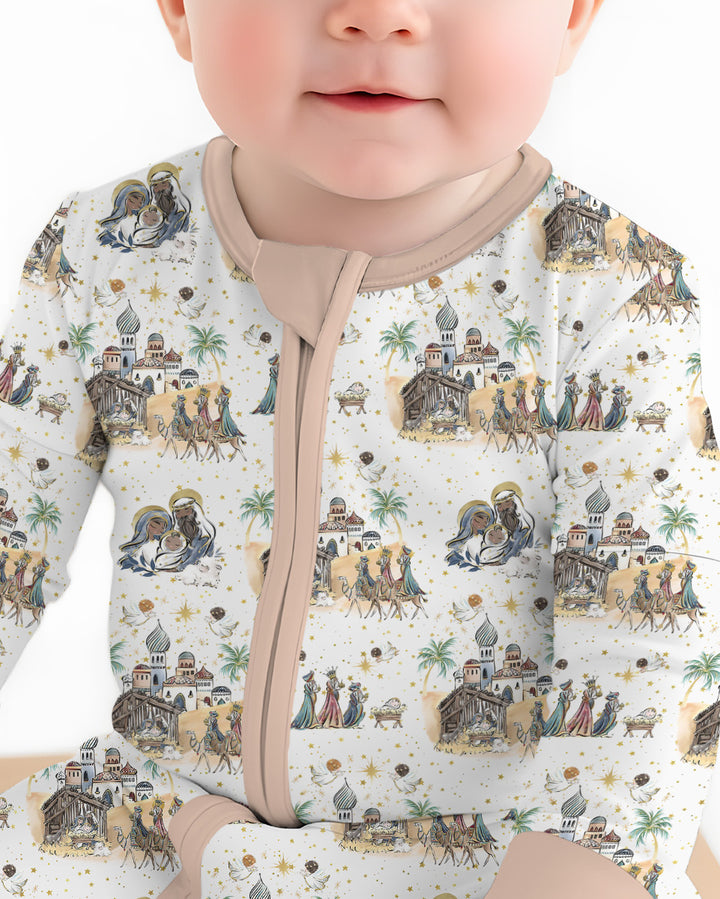 Nativity Christmas Family Matching Family Bamboo Convertible Zippy