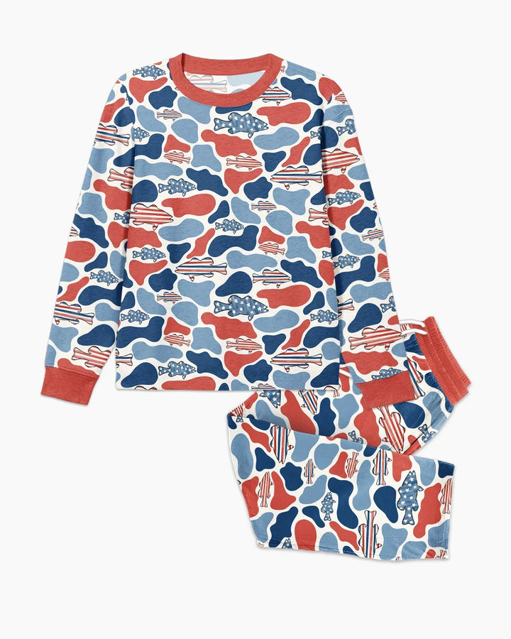 Reel America Daddy & Me Matching Bamboo Men's Pajama Set