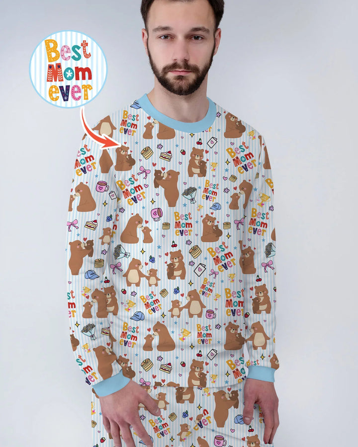 Best Mama Bear Ever Family Matching Bamboo Men's Pajama Set
