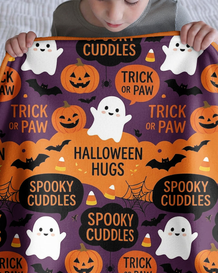 Happy Howl-O-Ween Bamboo Blanket