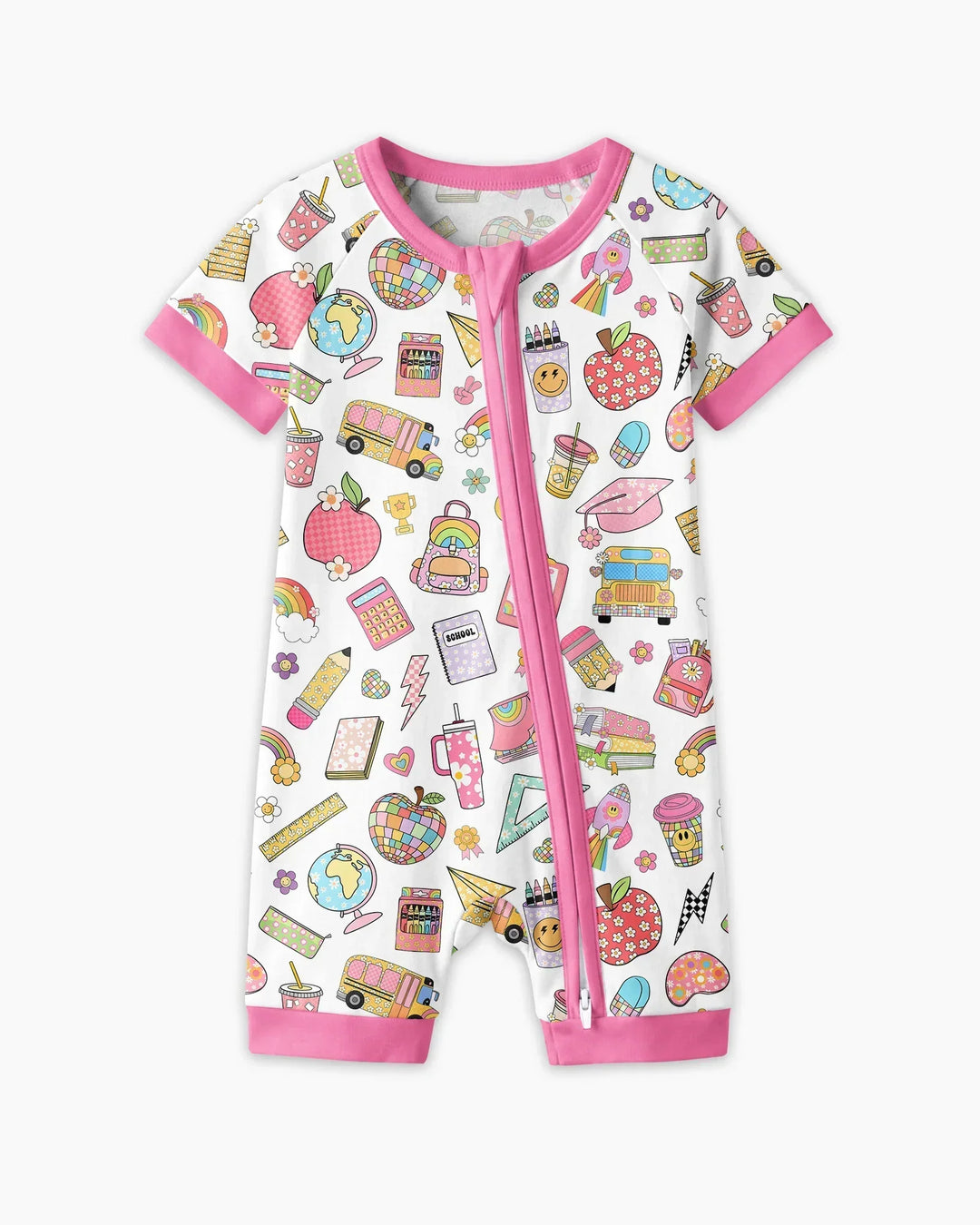 Preppy Back to School Bamboo Shorty Zippy