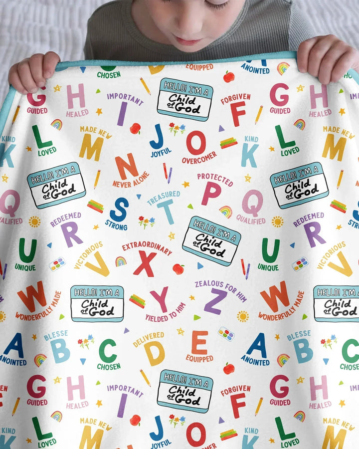 I'm A Child Of God ABCs Bamboo Blanket