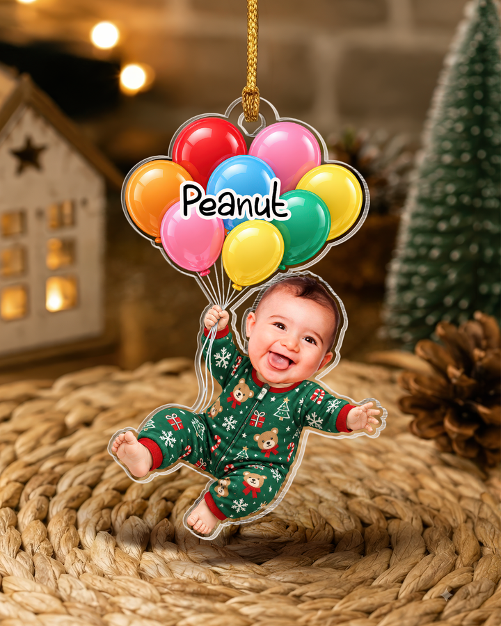 My Little Peanut Baby Personalized Acrylic Ornament