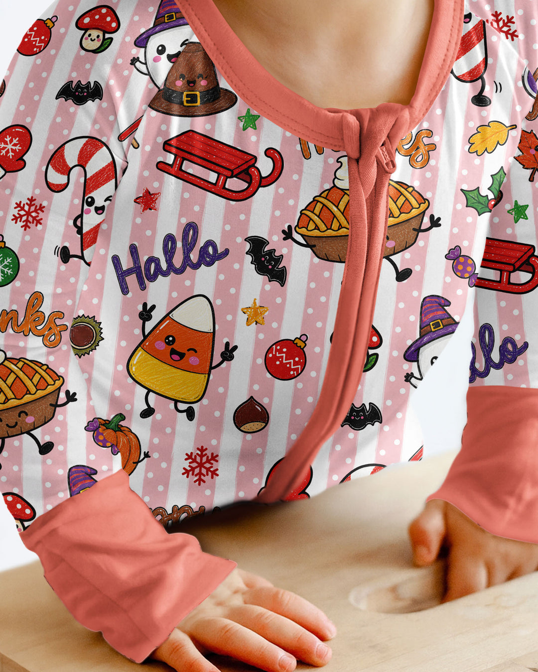 Happy Hallothanksmas Bamboo Convertible Zippy