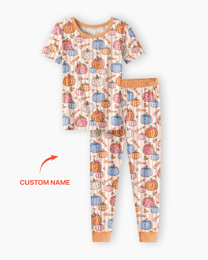 CUSTOM Template Bamboo Two Piece Short Sleeve Pyjamas Set