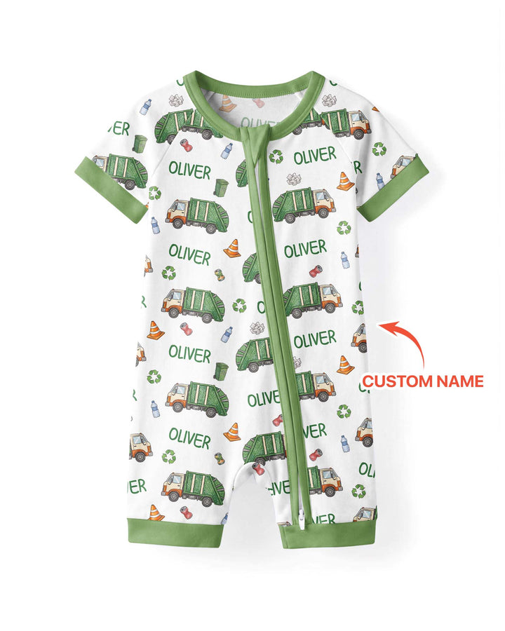 Custom Name Garbage Day Bamboo Shorty Zippy