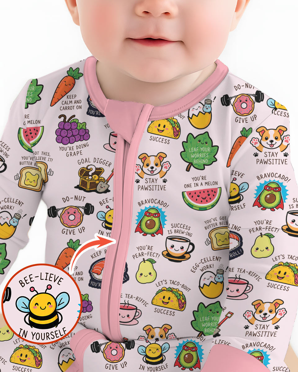 Cute Motivational Puns Bamboo Convertible Zippy