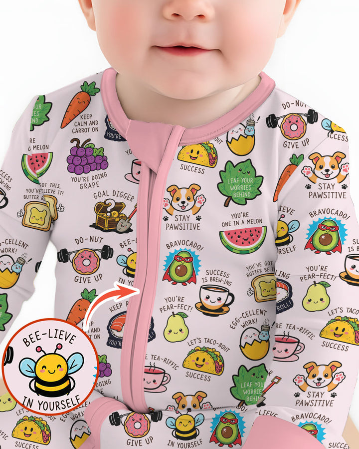 Cute Motivational Puns Bamboo Convertible Zippy