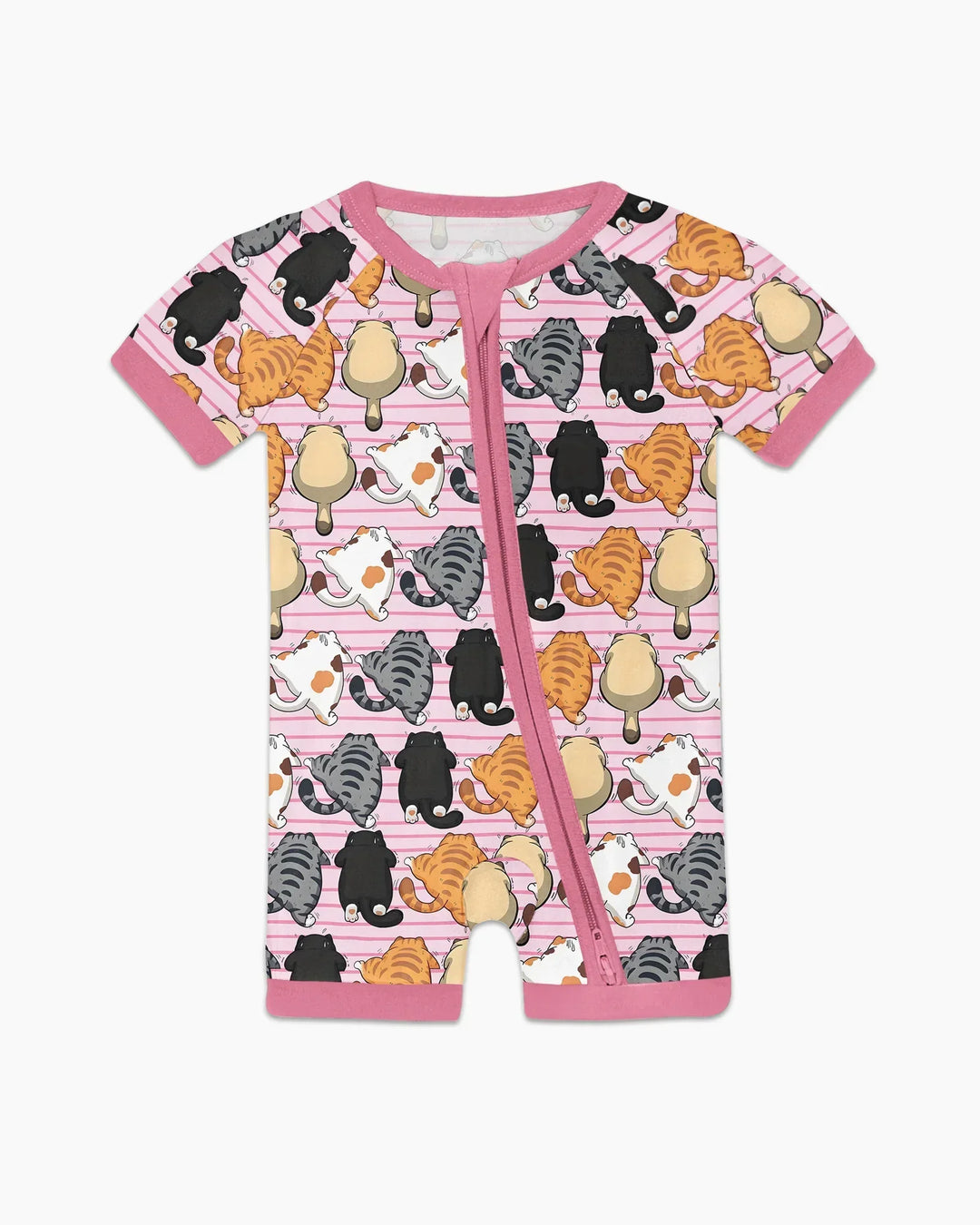 Funny Cat Butts Club Family Matching Bamboo Shorty Zippy