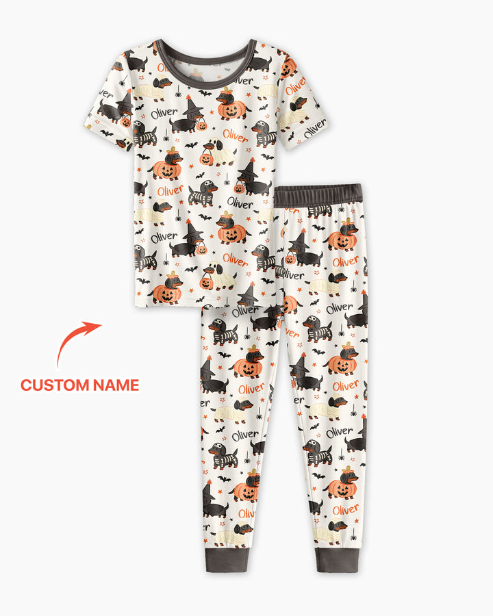CUSTOM Template Bamboo Two Piece Short Sleeve Pyjamas Set