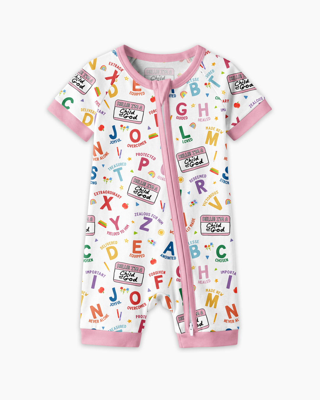 I'm A Child Of God ABCs Bamboo Shorty Zippy