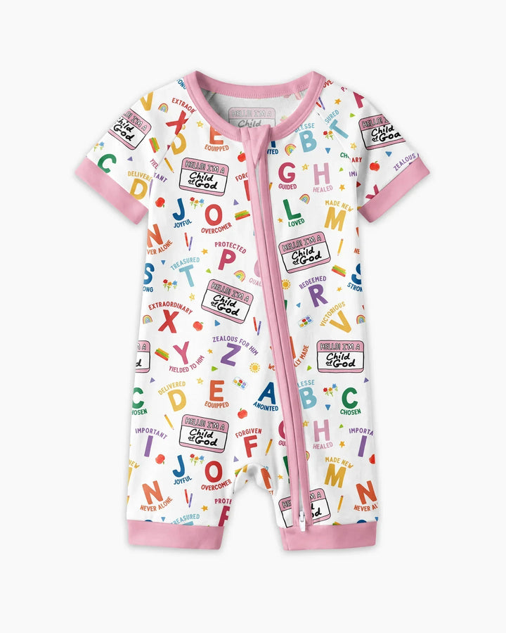 I'm A Child Of God ABCs Bamboo Shorty Zippy