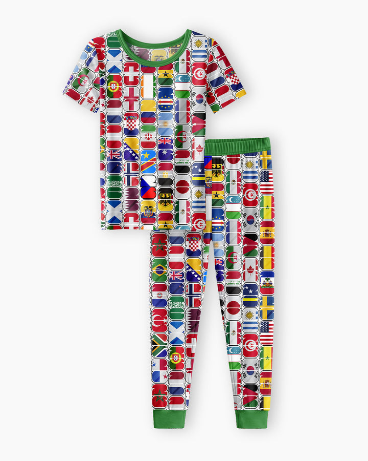 We Are 26 Family Matching Bamboo Two Piece Short Sleeve Pajama Set