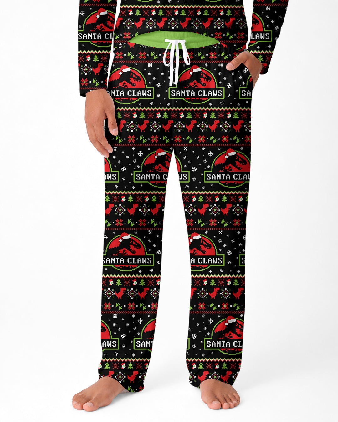Santa Claws Christmas Bamboo Men's Pajama Set
