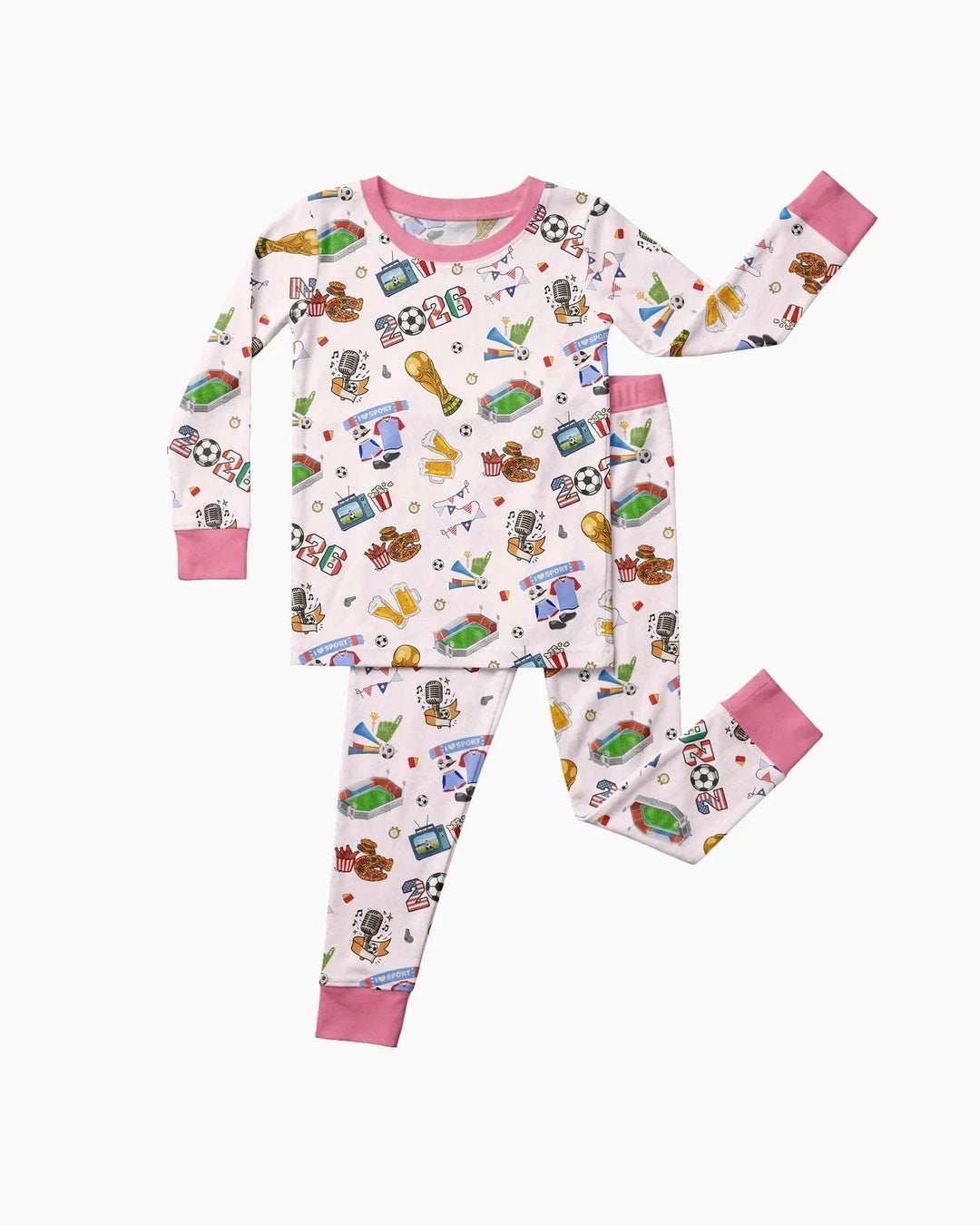 Dreaming of The Cup Bamboo Two Piece Long Sleeve Pajama Set