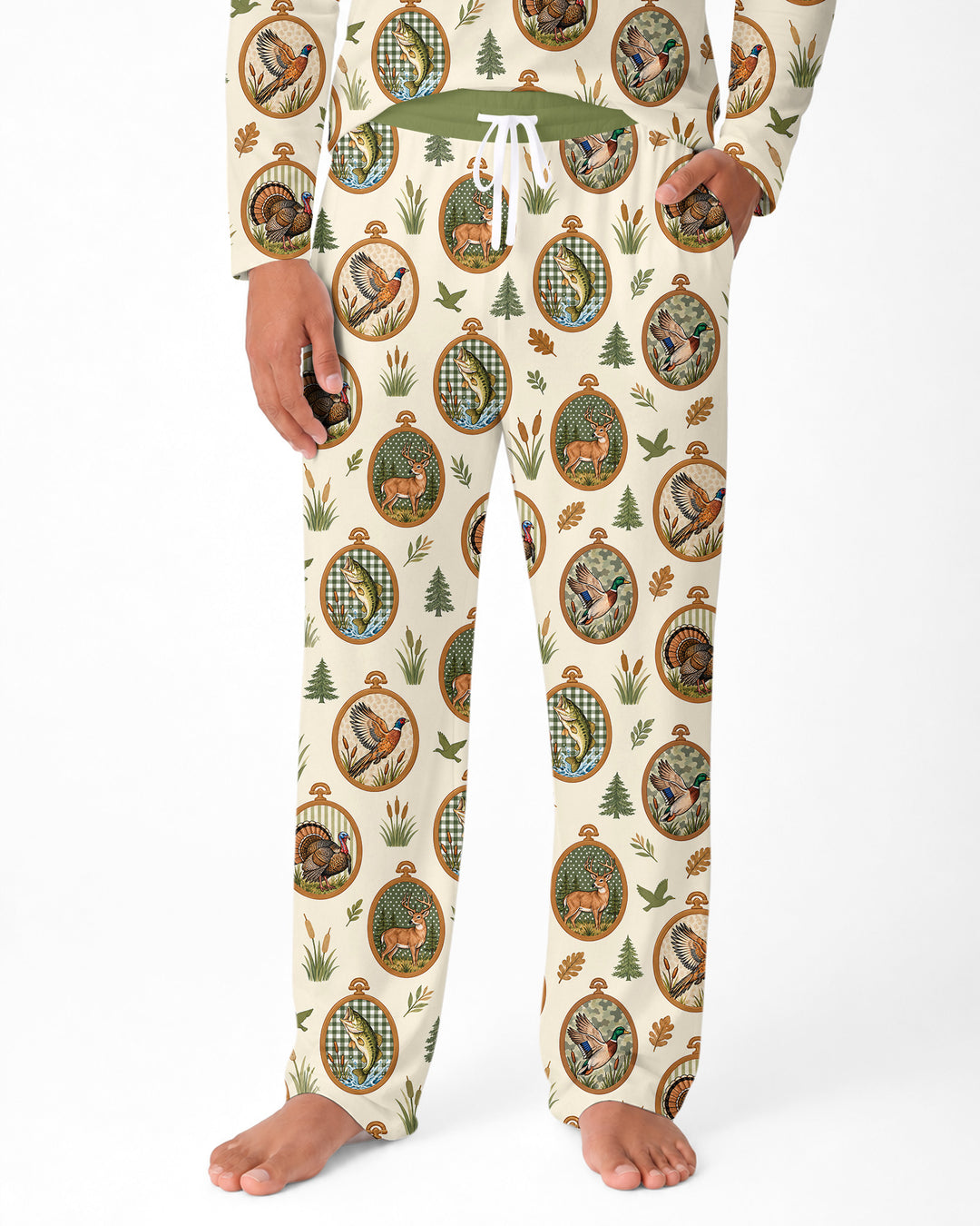 Hunting Season Family Matching Bamboo Men's Pajama Set