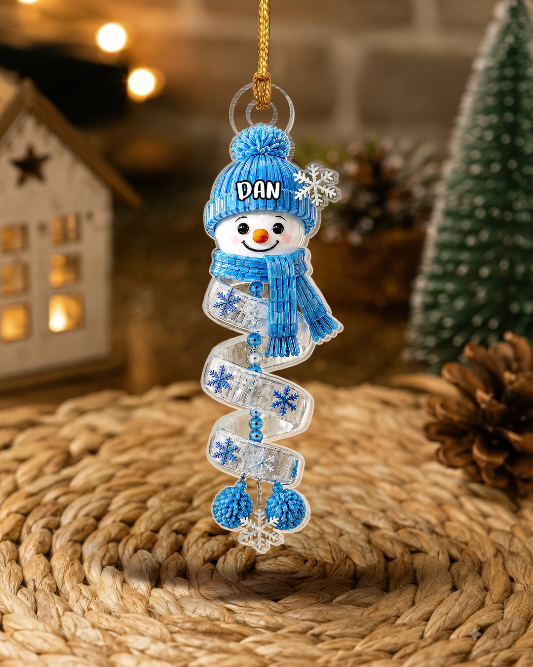 Christmas Snowman Acrylic Ornament
