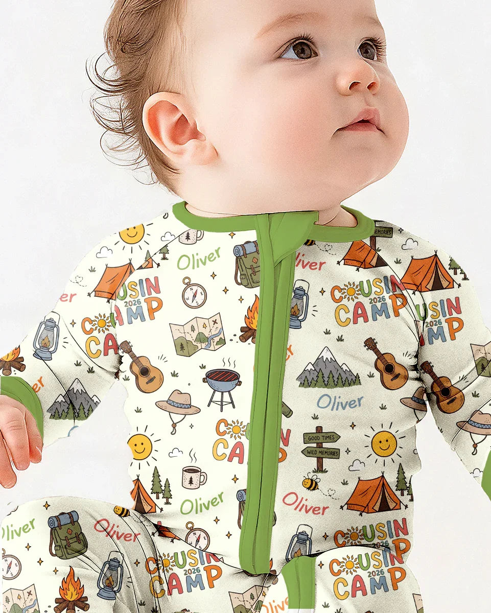 Custom Name Cousin Camp 2026Bamboo Convertible Zippy