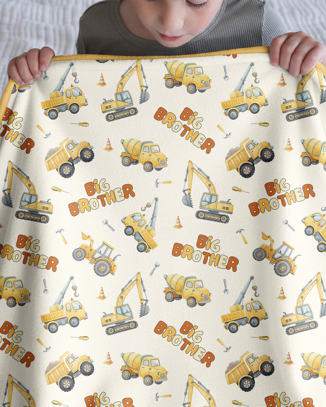 Custom Construction Matching Sibling Bamboo Blanket