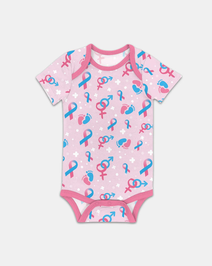 Infertility Awareness Blue and Pink Bamboo Bodysuit