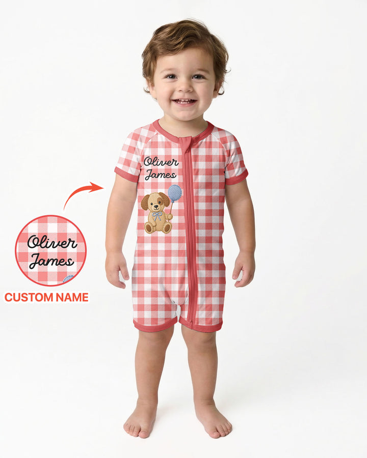 Teddy Bear Baby Bamboo Shorty Zippy