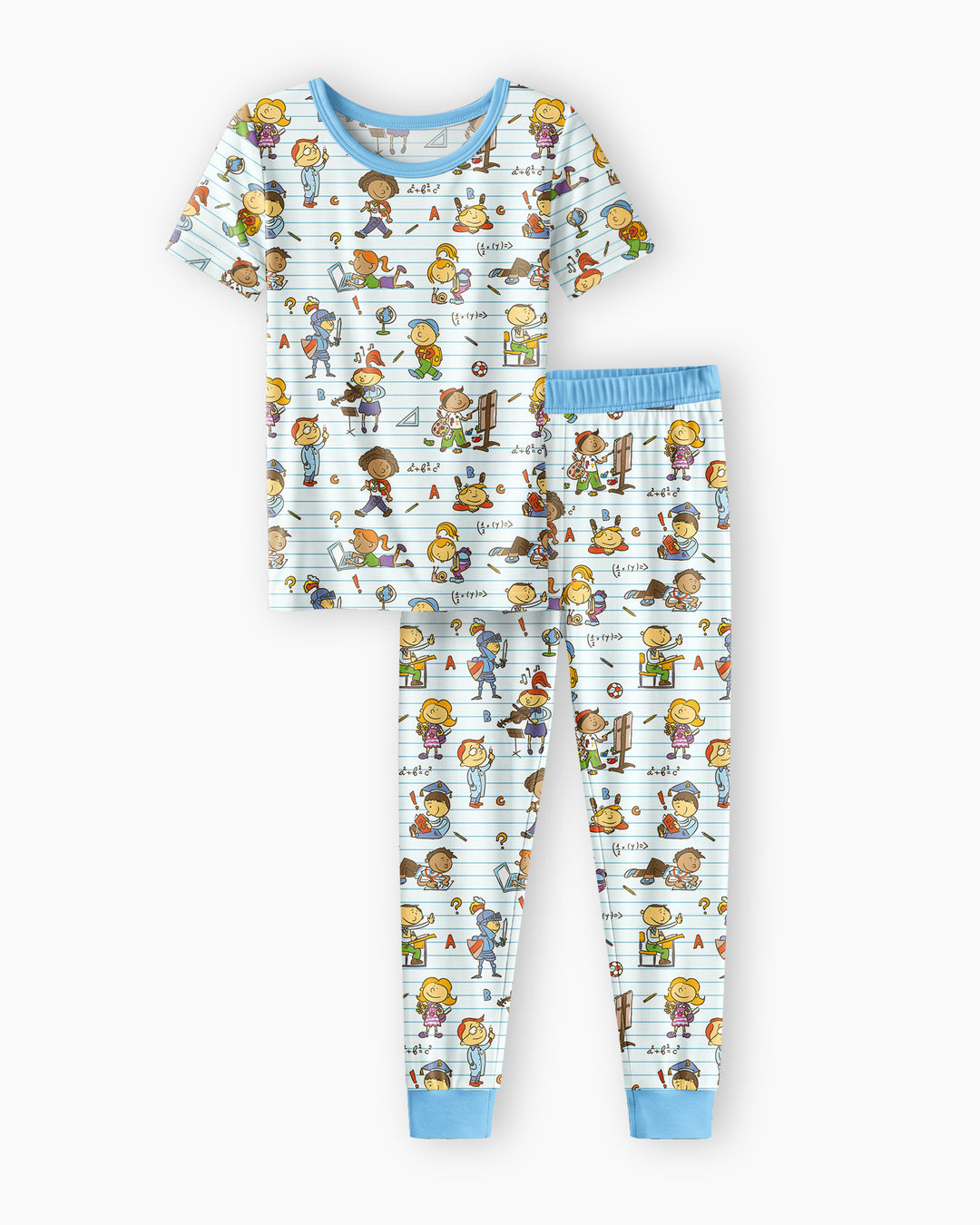 School Days Adventure Bamboo Two Piece Short Sleeve Pajama Set