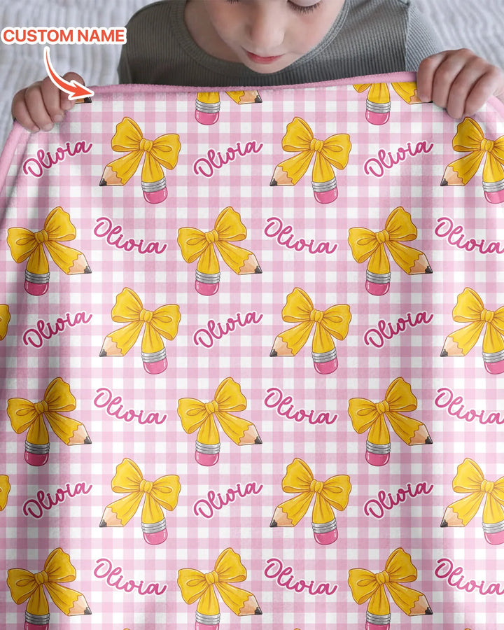 Coquette Back To School Bamboo Blanket