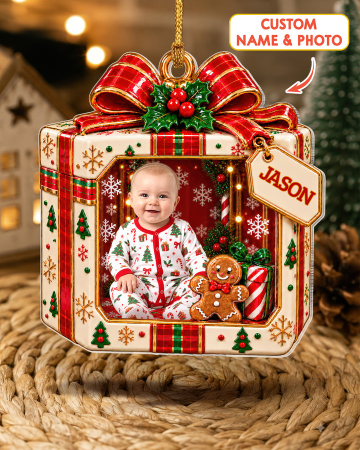 Wrapped With Love Acrylic Ornament