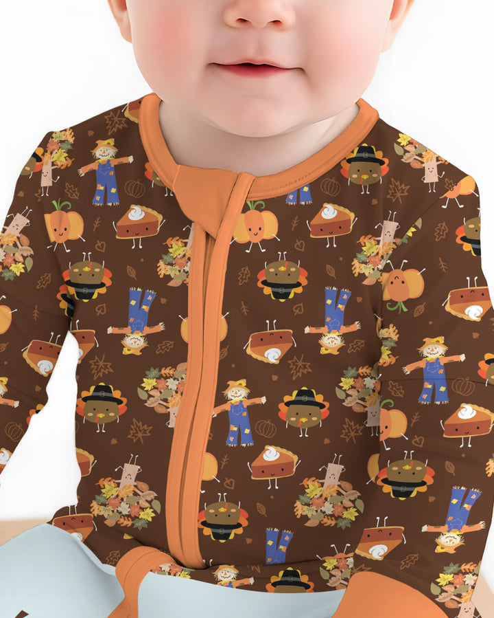 Thanksgiving Festive Bamboo Convertible Zippy