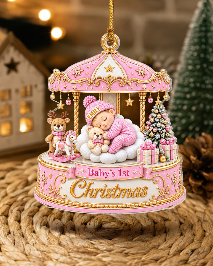 Merry Christmas Mom And Daddy Acrylic Ornament
