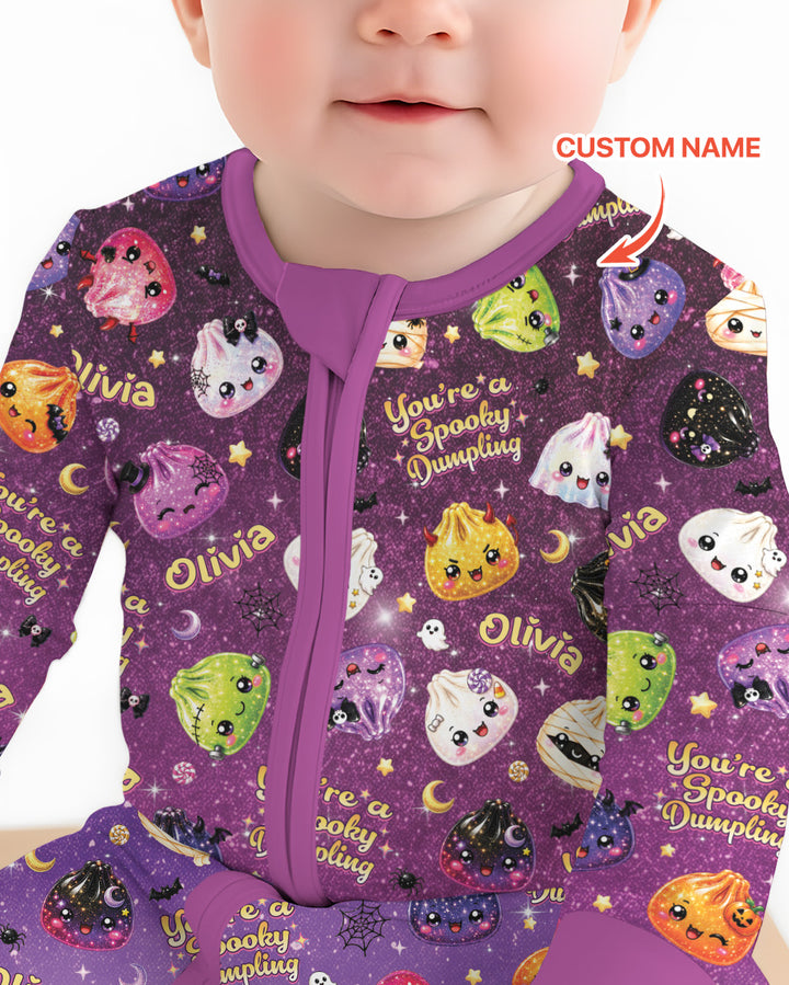 Custom Name You're A Spooky Dumpling Bamboo Convertible Zippy