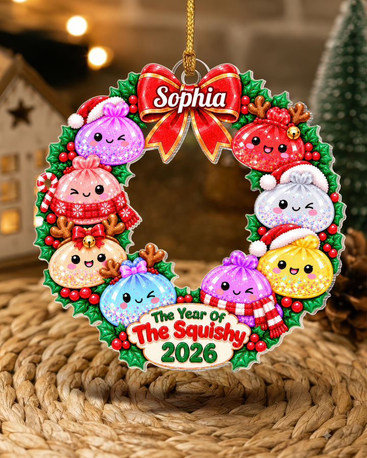 The Year Of The Squishy Personalized 1-Side Photo Acrylic Ornament
