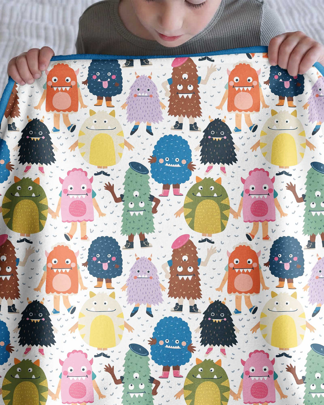 (Not So) Scary Monsters Bamboo Blanket