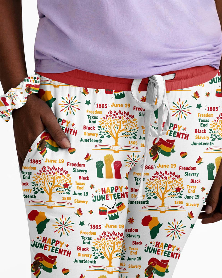 Happy Juneteenth Bamboo Women Pajama Set