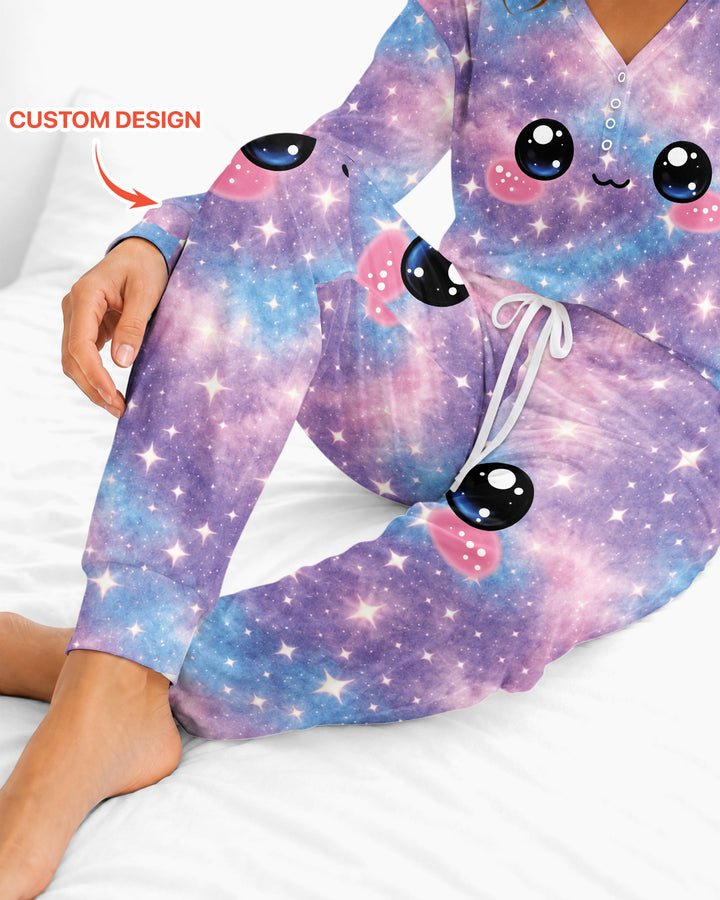 Matching Squishy Dumplings Costume Bamboo Women Pajama Set