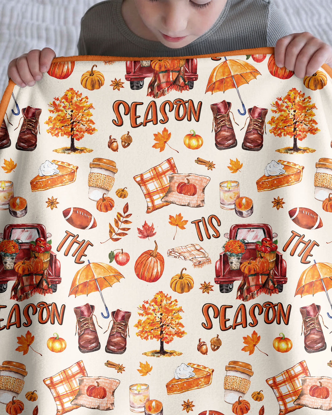 Fall Tis the Season Bamboo Blanket