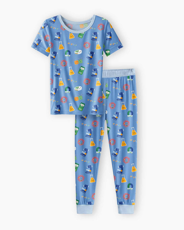 Scientist Lover Family Matching Bamboo Two Piece Short Sleeve Pajama Set