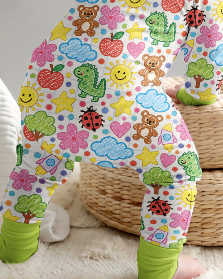 Baby Cute Draw Bamboo Convertible Zippy