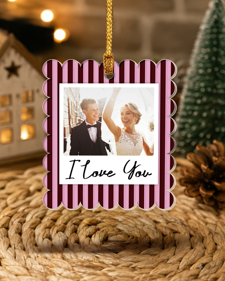 Photo Strip Christmas Acrylic Ornament