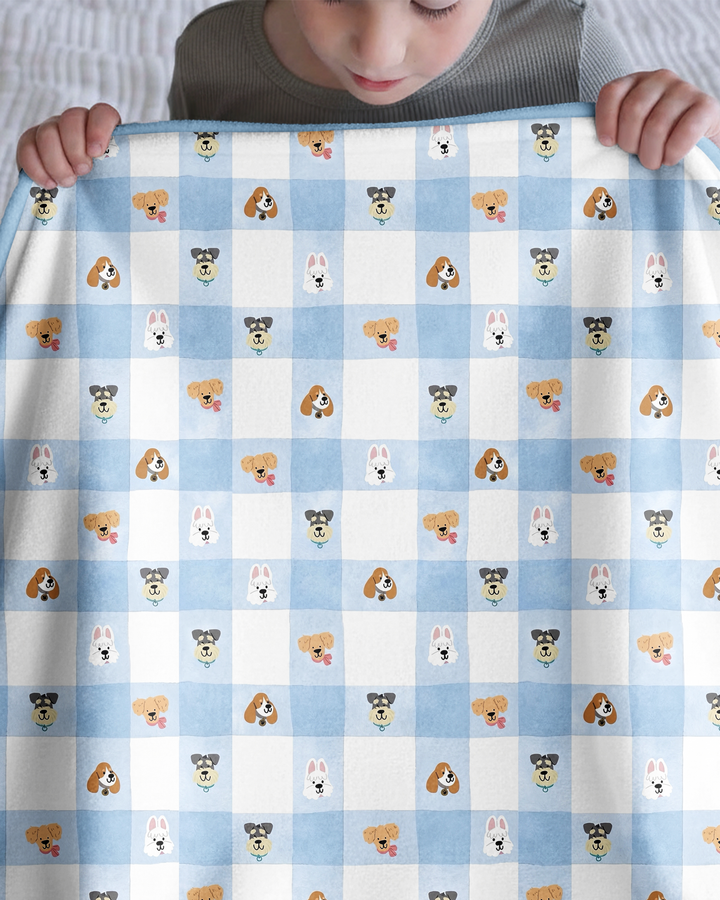 Plaid Pals Family Matching Bamboo Blanket
