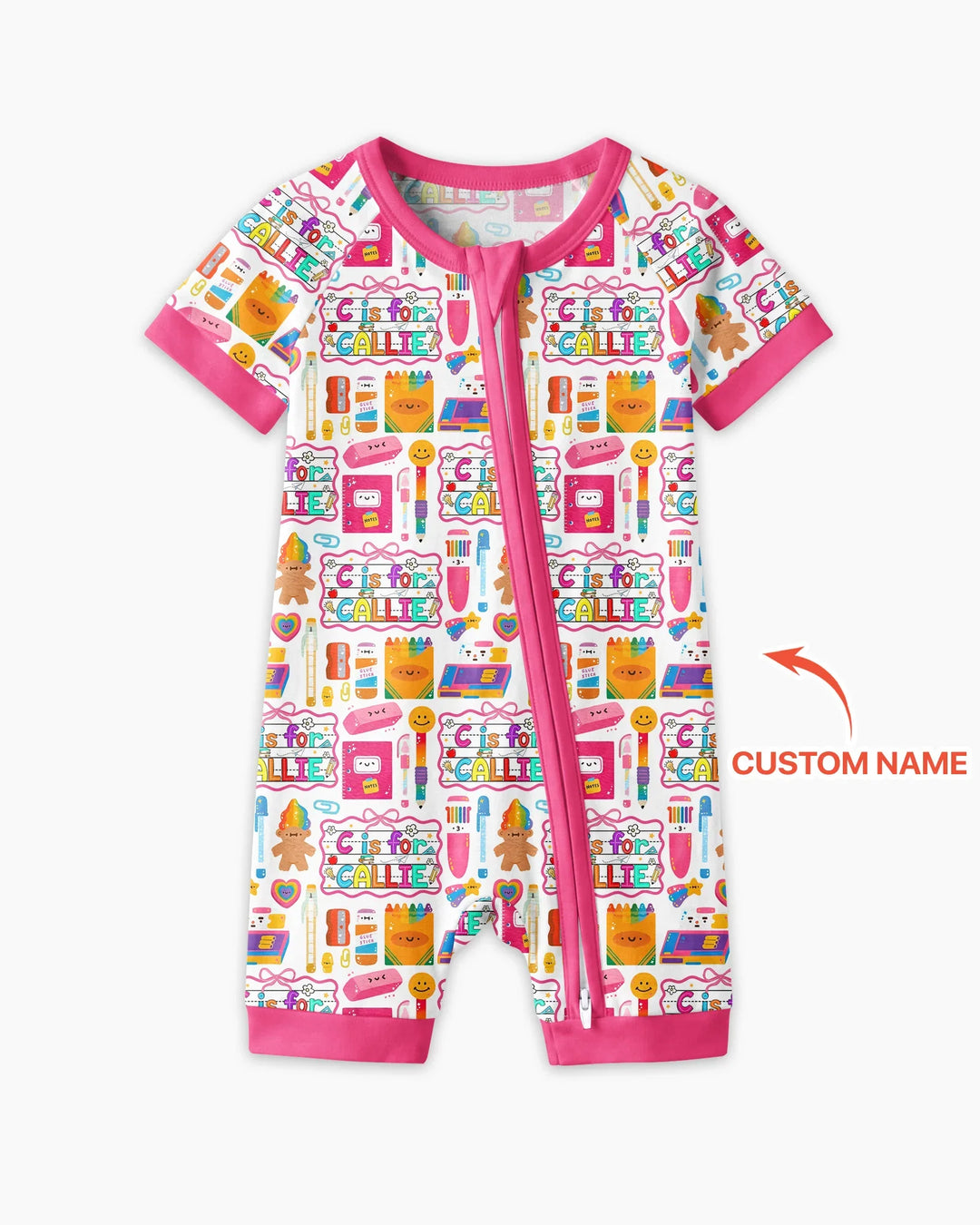 Custom Name Classroom Cuties Bamboo Shorty Zippy