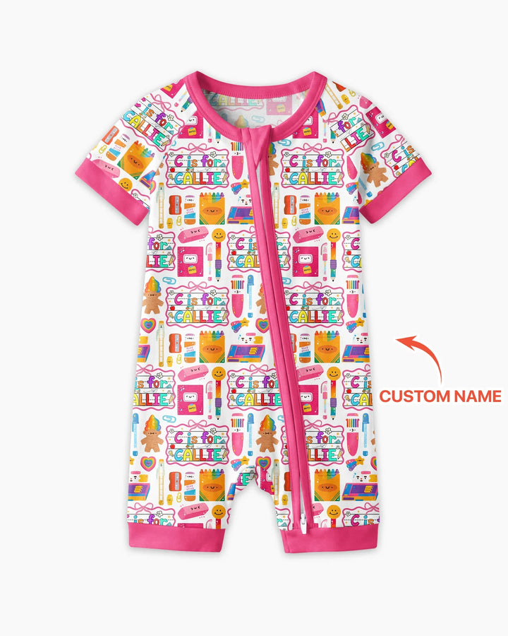 Custom Name Classroom Cuties Bamboo Shorty Zippy