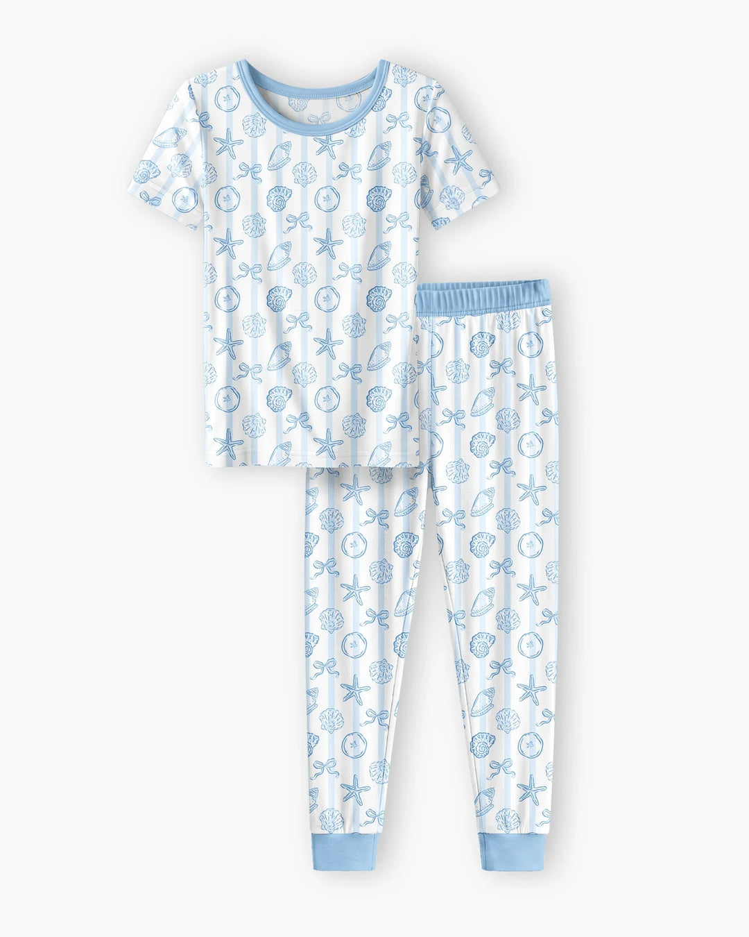 Coastal Keepsakes Family Matching Bamboo Two Piece Short Sleeve Pajama Set
