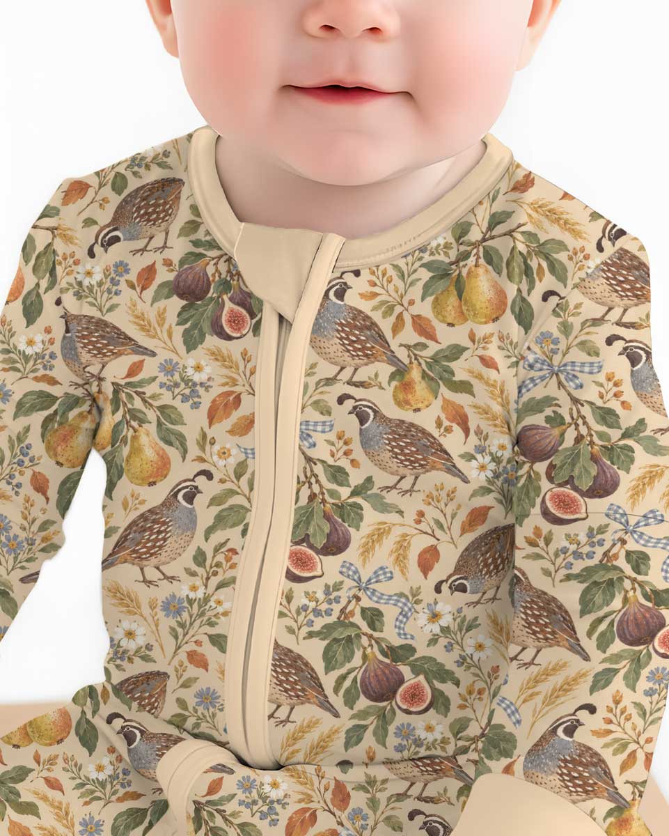 Quail & Pears Bamboo Convertible Zippy