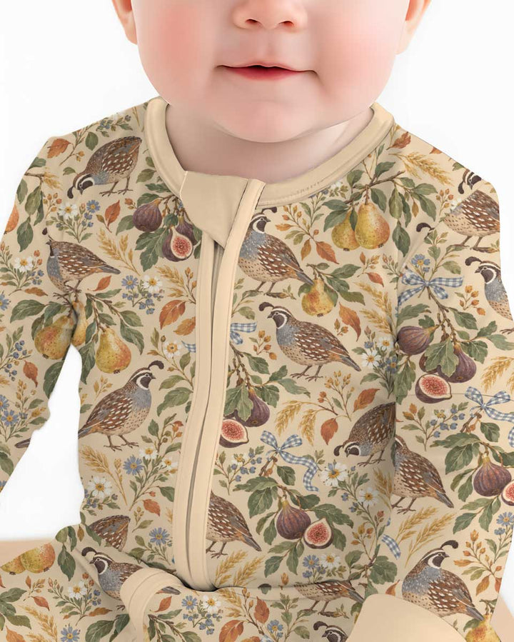 Quail & Pears Bamboo Convertible Zippy