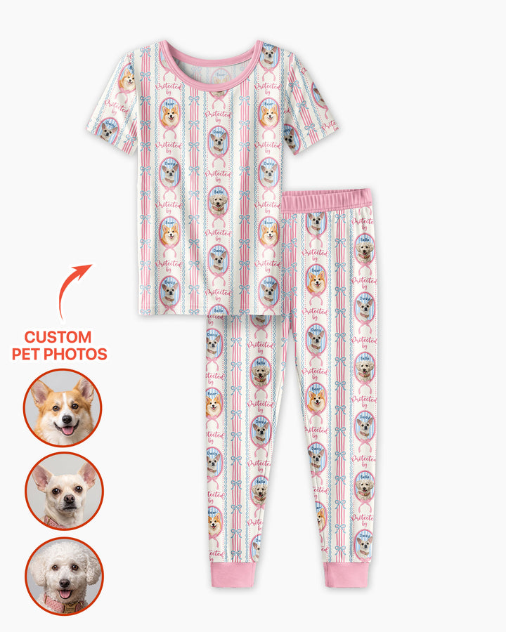 CUSTOM Template Bamboo Two Piece Short Sleeve Pyjamas Set