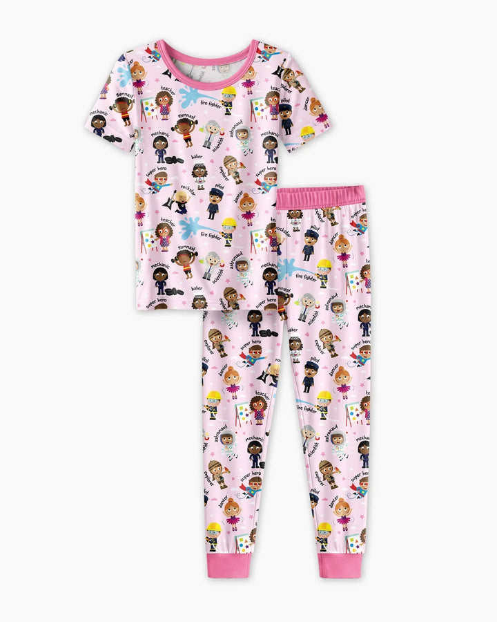 When I Grow Up Bamboo Two Piece Short Sleeve Pajama Set